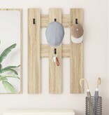 VidaXL Wandgemonteerde kapstok met opslag Sonoma eiken 65 x 3 x 100 cm