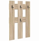 VidaXL Wandgemonteerde kapstok met opslag Sonoma eiken 65 x 3 x 100 cm