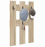 VidaXL Wandgemonteerde kapstok met opslag Sonoma eiken 65 x 3 x 100 cm