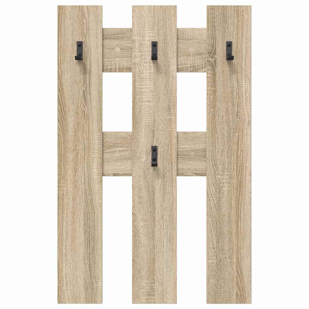 VidaXL Wandgemonteerde kapstok met opslag Sonoma eiken 65 x 3 x 100 cm