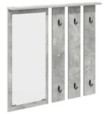 VidaXL Wandgemonteerde kapstok Betongrijs 84 x 10 x 80 cm Bewerkt hout
