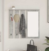 VidaXL Wandgemonteerde kapstok Betongrijs 84 x 10 x 80 cm Bewerkt hout