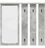 VidaXL Wandgemonteerde kapstok Betongrijs 84 x 10 x 80 cm Bewerkt hout