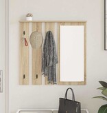 VidaXL Wandgemonteerde kapstok met plank Sonoma eiken 84 x 10 x 80 cm
