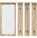 VidaXL Wandgemonteerde kapstok met plank Sonoma eiken 84 x 10 x 80 cm