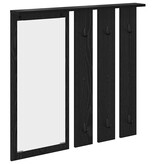 VidaXL Wandgemonteerde kapstok met plank Zwart eiken 84 x 10 x 80 cm