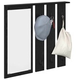 VidaXL Wandgemonteerde kapstok met plank Zwart eiken 84 x 10 x 80 cm