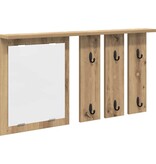 VidaXL Wandgemonteerde kapstok artisanaal eikenkleurig 85 x 10 x 45 cm