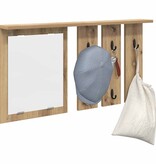 VidaXL Wandgemonteerde kapstok artisanaal eikenkleurig 85 x 10 x 45 cm