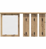 VidaXL Wandgemonteerde kapstok artisanaal eikenkleurig 85 x 10 x 45 cm