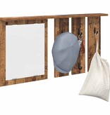 VidaXL Wandgemonteerde kapstok Oud hout 85 x 10 x 45 cm Bewerkt hout