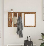 VidaXL Wandgemonteerde kapstok Oud hout 85 x 10 x 45 cm Bewerkt hout