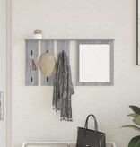 VidaXL Wandgemonteerde kapstok met plank Grijs sonoma 85 x 10 x 45 cm