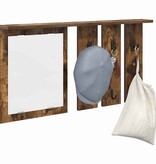 VidaXL Wandgemonteerde kapstok met plank Gerookt eiken 85 x 10 x 45 cm