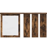 VidaXL Wandgemonteerde kapstok met plank Gerookt eiken 85 x 10 x 45 cm