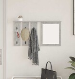 VidaXL Wandgemonteerde kapstok Betongrijs 85 x 10 x 45 cm Bewerkt hout