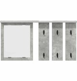 VidaXL Wandgemonteerde kapstok Betongrijs 85 x 10 x 45 cm Bewerkt hout