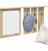 VidaXL Wandgemonteerde kapstok met plank Sonoma eiken 85 x 10 x 45 cm