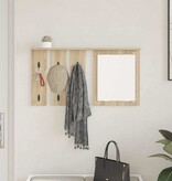 VidaXL Wandgemonteerde kapstok met plank Sonoma eiken 85 x 10 x 45 cm