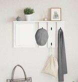 VidaXL Wandgemonteerde kapstok Wit 85 x 10 x 45 cm Bewerkt hout
