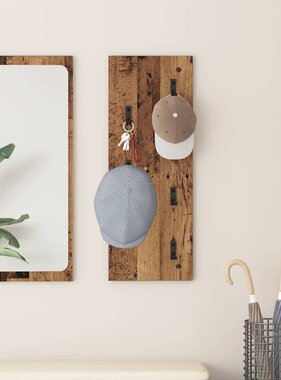 VidaXL Wandgemonteerde kapstok Oud hout 30 x 1.5 x 80 cm Bewerkt hout