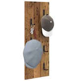 VidaXL Wandgemonteerde kapstok Oud hout 30 x 1.5 x 80 cm Bewerkt hout