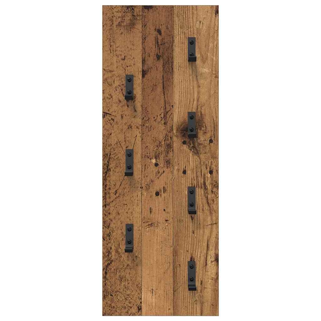 VidaXL Wandgemonteerde kapstok Oud hout 30 x 1.5 x 80 cm Bewerkt hout