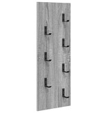 VidaXL Wandgemonteerde kapstok Grijs sonoma 30 x 1.5 x 80 cm