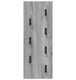 VidaXL Wandgemonteerde kapstok Grijs sonoma 30 x 1.5 x 80 cm