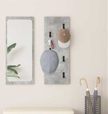 VidaXL Wandgemonteerde kapstok Betongrijs 30 x 1.5 x 80 cm