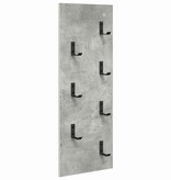VidaXL Wandgemonteerde kapstok Betongrijs 30 x 1.5 x 80 cm