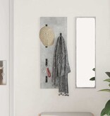 VidaXL Wandgemonteerde kapstok Betongrijs 30 x 1.5 x 80 cm