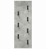 VidaXL Wandgemonteerde kapstok Betongrijs 30 x 1.5 x 80 cm