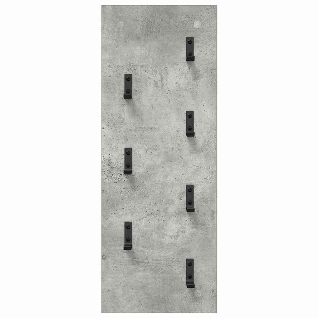 VidaXL Wandgemonteerde kapstok Betongrijs 30 x 1.5 x 80 cm