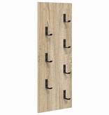 VidaXL Wandgemonteerde kapstok Sonoma eiken 30 x 1.5 x 80 cm