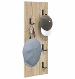 VidaXL Wandgemonteerde kapstok Sonoma eiken 30 x 1.5 x 80 cm
