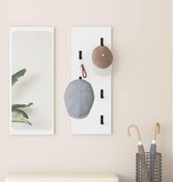 VidaXL Wandgemonteerde kapstok Wit 30 x 1.5 x 80 cm Bewerkt hout