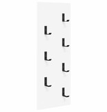 VidaXL Wandgemonteerde kapstok Wit 30 x 1.5 x 80 cm Bewerkt hout