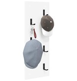 VidaXL Wandgemonteerde kapstok Wit 30 x 1.5 x 80 cm Bewerkt hout