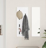 VidaXL Wandgemonteerde kapstok Wit 30 x 1.5 x 80 cm Bewerkt hout