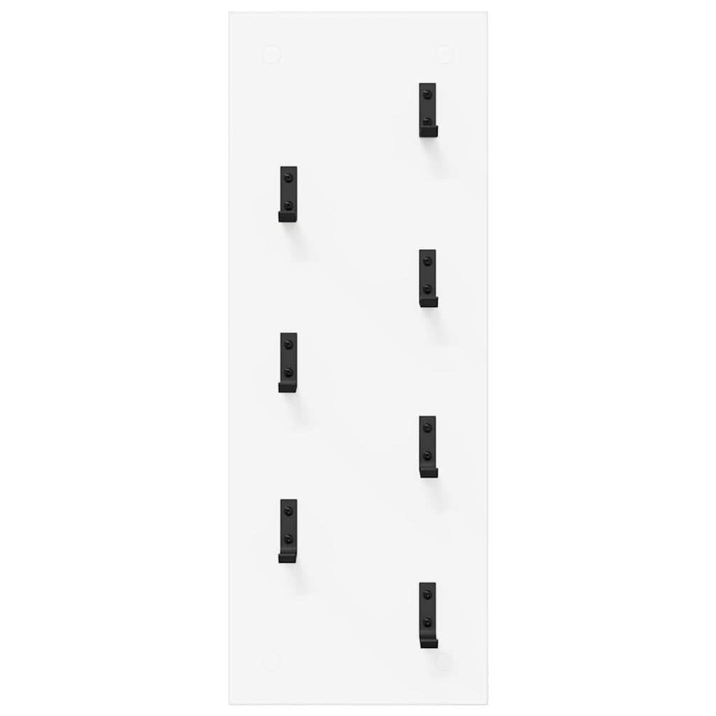 VidaXL Wandgemonteerde kapstok Wit 30 x 1.5 x 80 cm Bewerkt hout