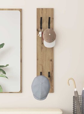 VidaXL Wandgemonteerde kapstok Wandgemonteerd artisanaal eikenkleurig