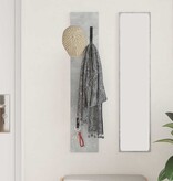 VidaXL Wandgemonteerde kapstok met opslag Betongrijs 20 x 1,5 x 100 cm