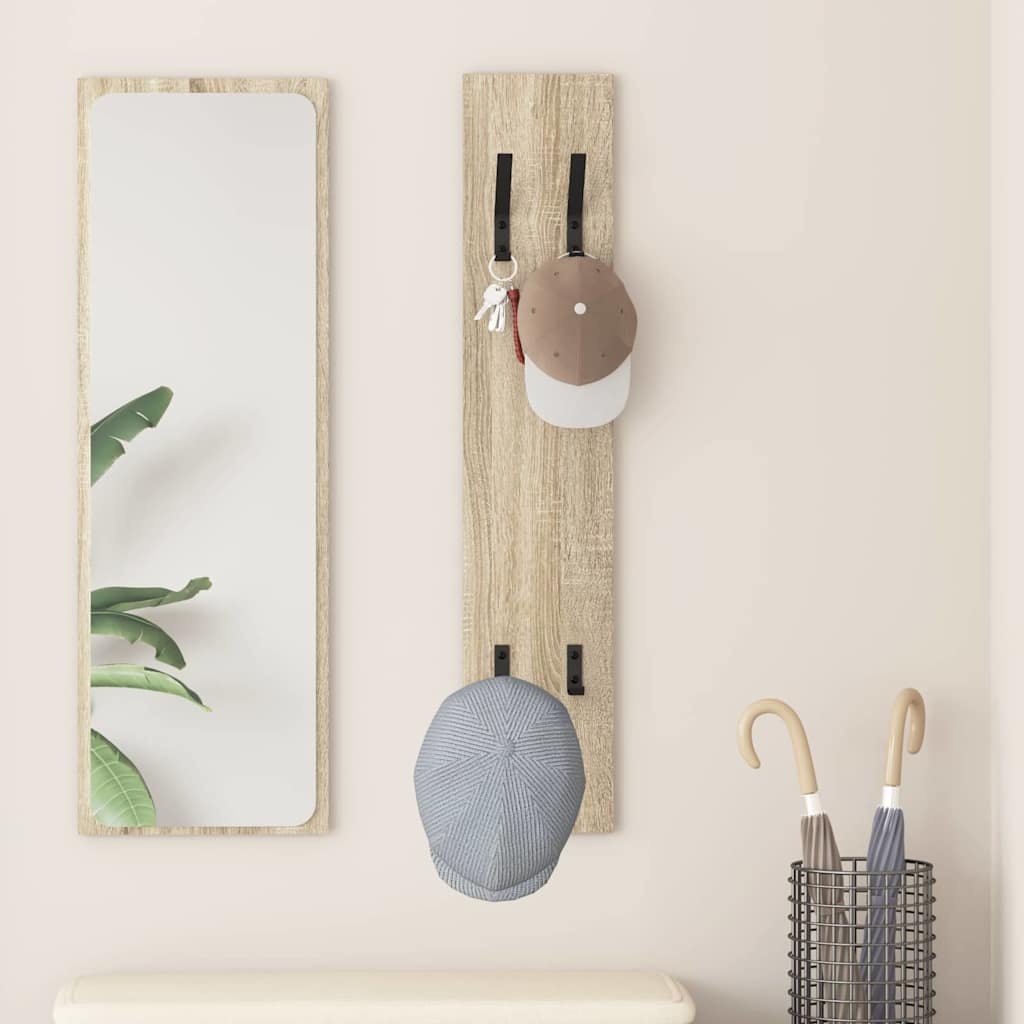VidaXL Wandgemonteerde kapstok Sonoma eiken 20 x 1,5 x 100 cm