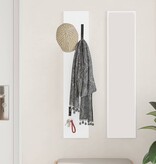 VidaXL Wandgemonteerde kapstok Wit 20 x 1,5 x 100 cm Bewerkt hout