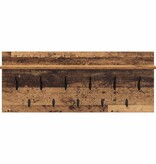 VidaXL Wandgemonteerde kapstok met plank Oud hout Bewerkt hout