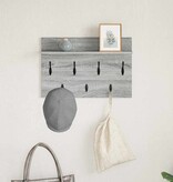 VidaXL Wandgemonteerde kapstok met plank Grijs sonoma 60 x 40 x 12 cm