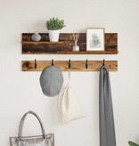 VidaXL Wandgemonteerde kapstok Oud hout 90 x 15 x 36 cm Bewerkt hout