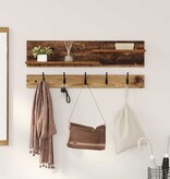 VidaXL Wandgemonteerde kapstok Oud hout 90 x 15 x 36 cm Bewerkt hout