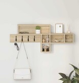 VidaXL Wandgemonteerde kapstok Sonoma eiken 100 x 12 x 43.5 cm